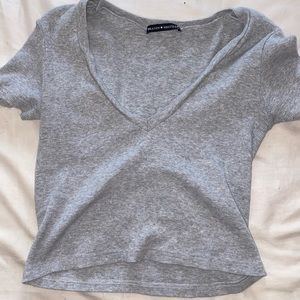 Brandy Melville Cropped Knit Tee